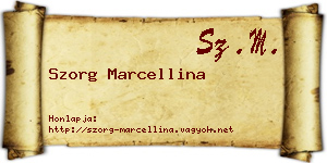 Szorg Marcellina névjegykártya
